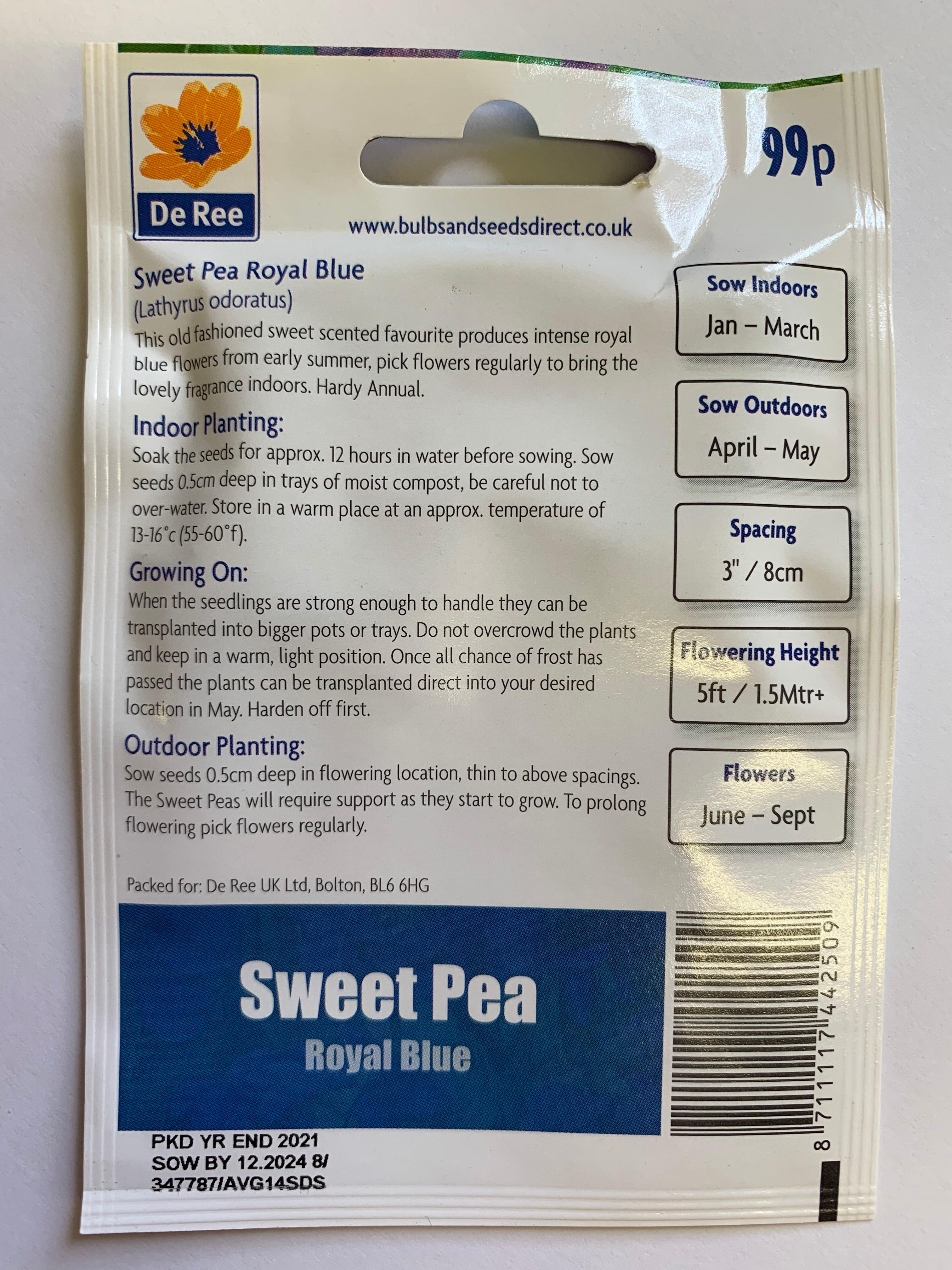 Sweet Pea Royal Blue