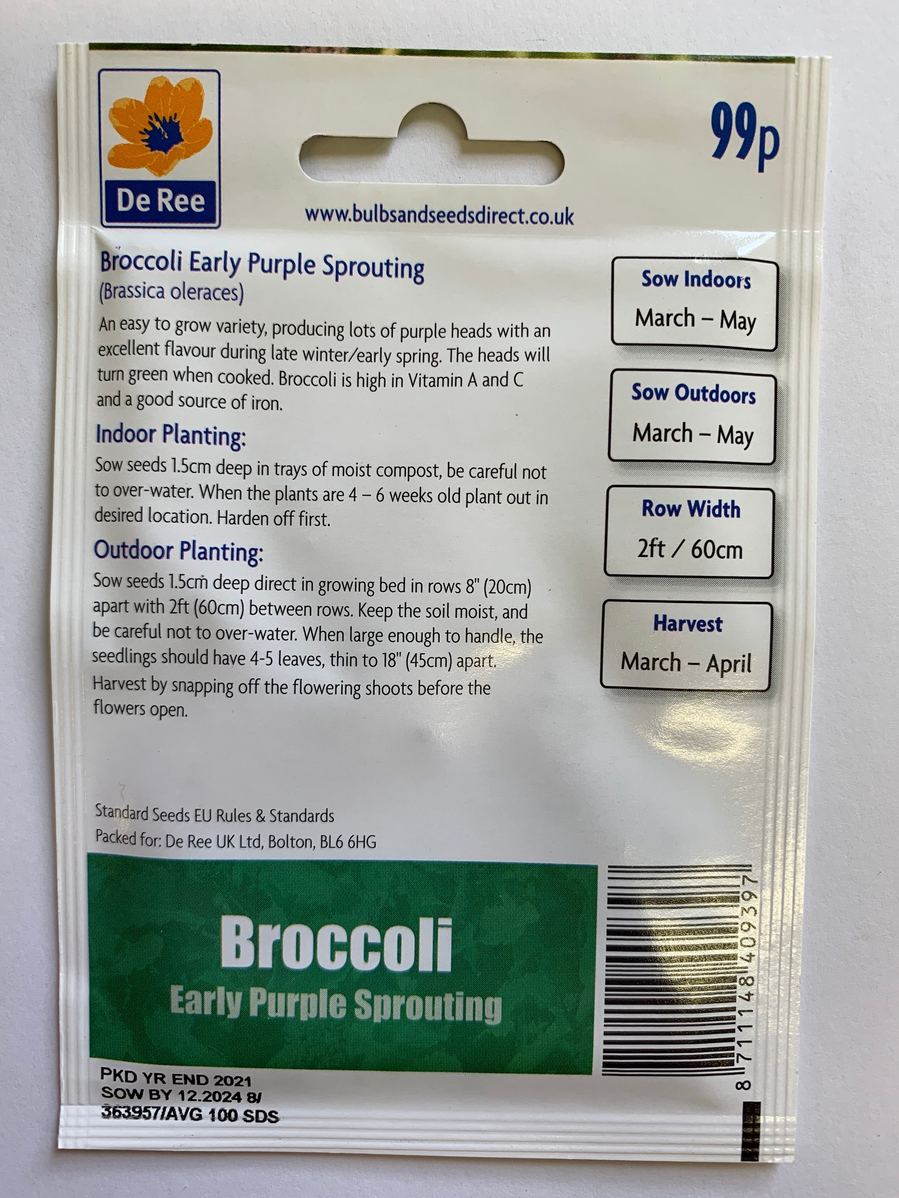 Broccoli Early Purple Sprouting