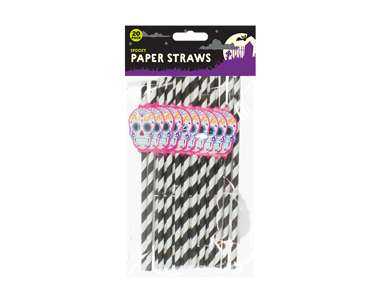 Halloween Paper Straws - 20 Pack