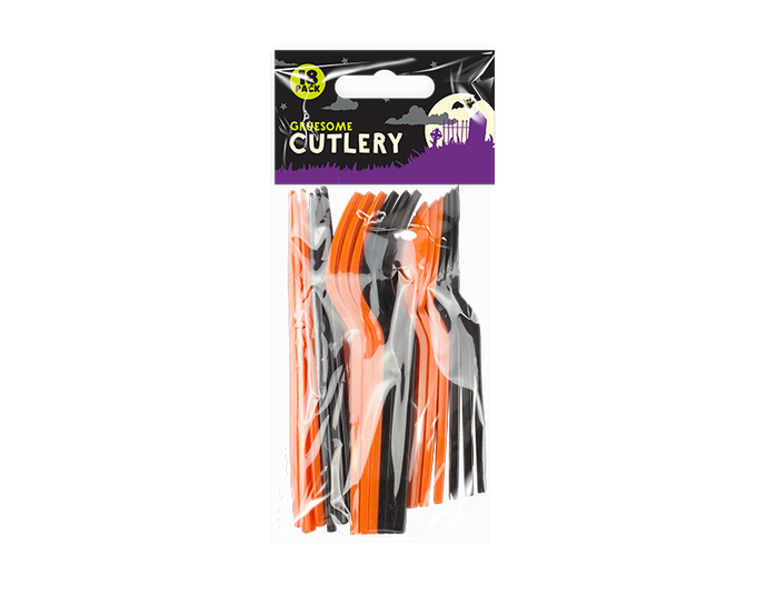 Halloween Plastic Cutlery - 18 Pack - UCSFresh