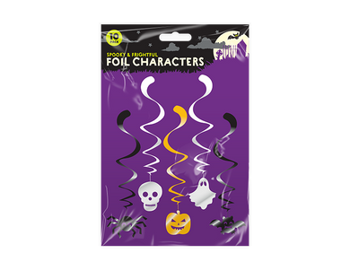 Halloween Character Swirl Decorations - 10 Pack - UCSFresh