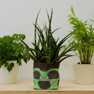 Hedgehog Print Textile Houseplant pot cover - UCSFresh